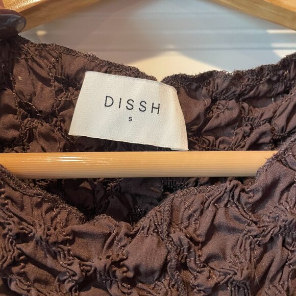 DISSH Australia Presley Choc Crew Neck Midi | Size Small - Picture 5 of 7